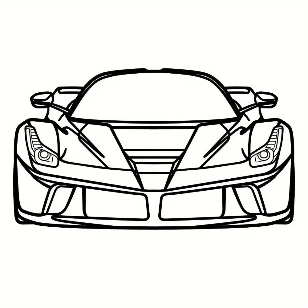 Sports Car Metal Wall Art