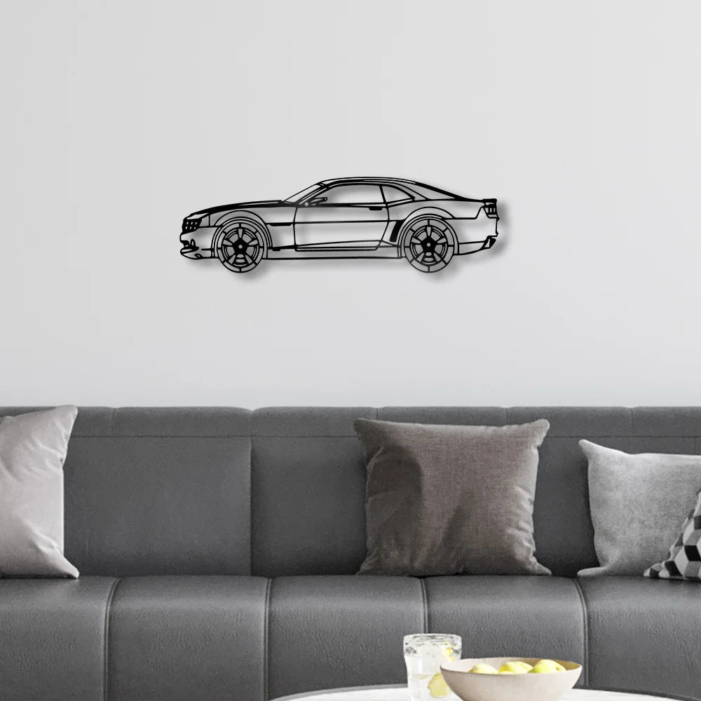 Roadster Metal Wall Art Sign Farmhouse Hanging Decor Black Cutout Plaque Home Office Living Room Bedroom Decoration