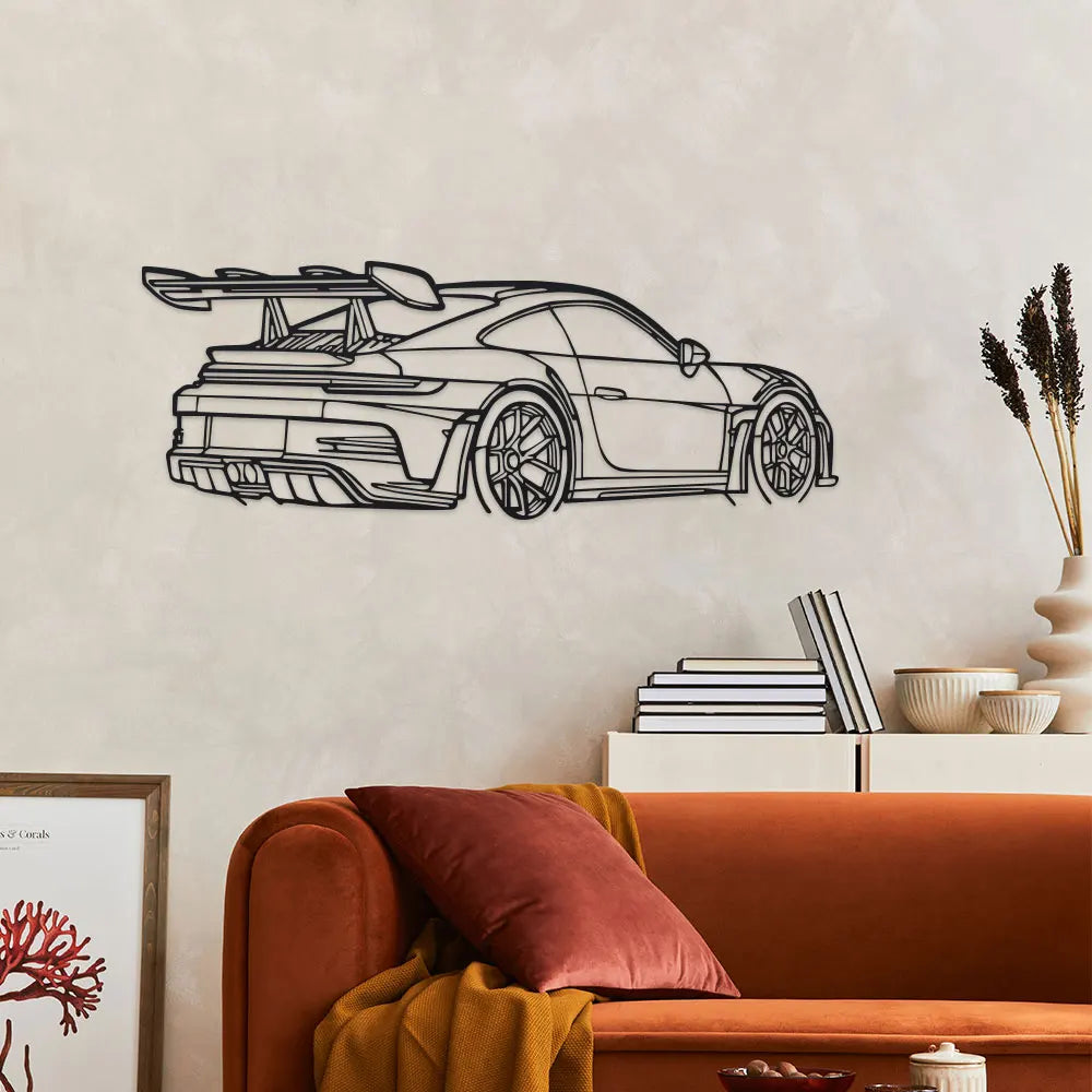 Porche-Inspired (rear view) Metal Wall Art 
