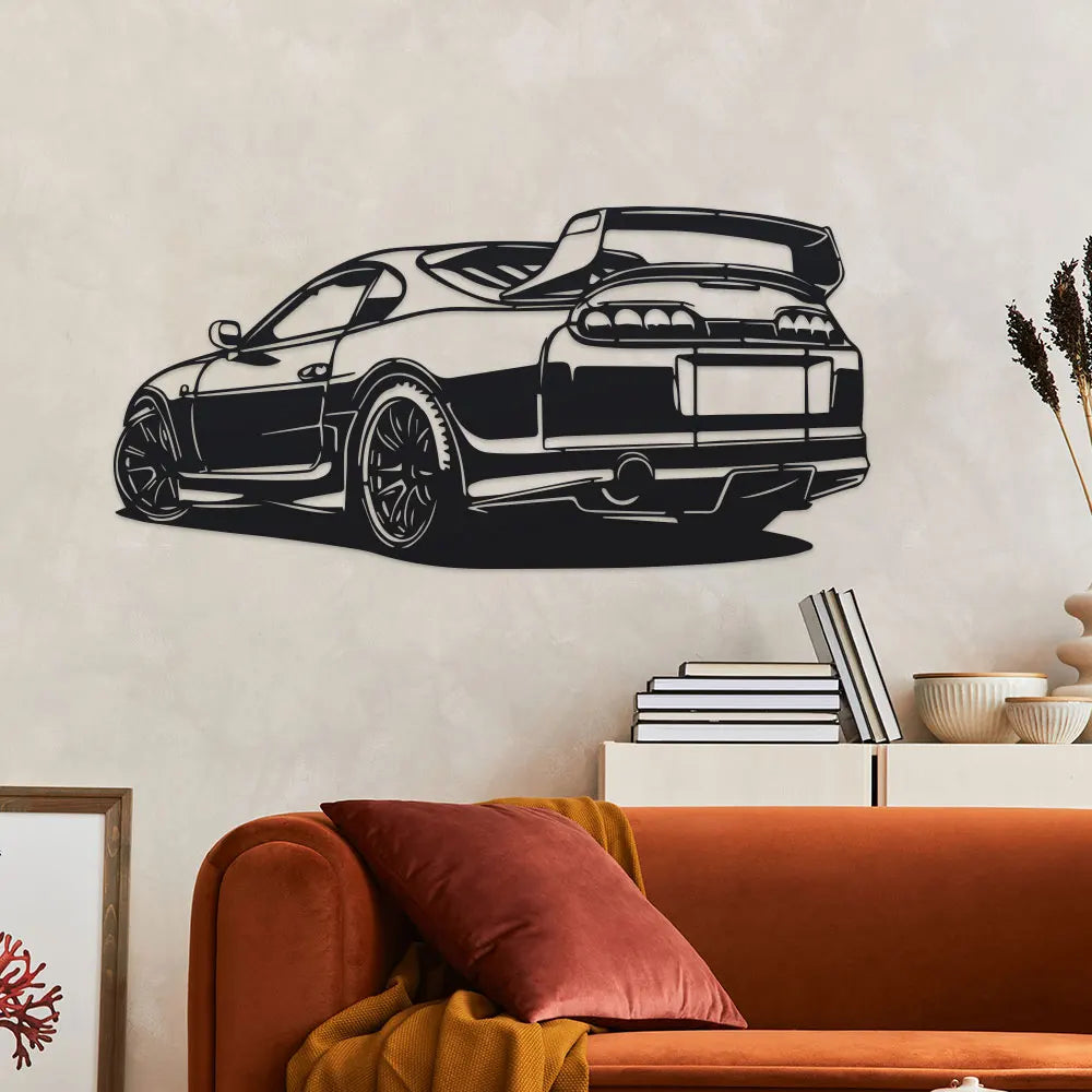 Rear-Quarter Elegant Minimalist Metal Wall Art