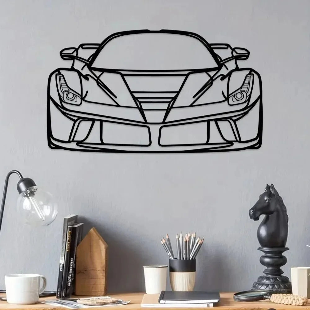 Sports Car Metal Wall Art