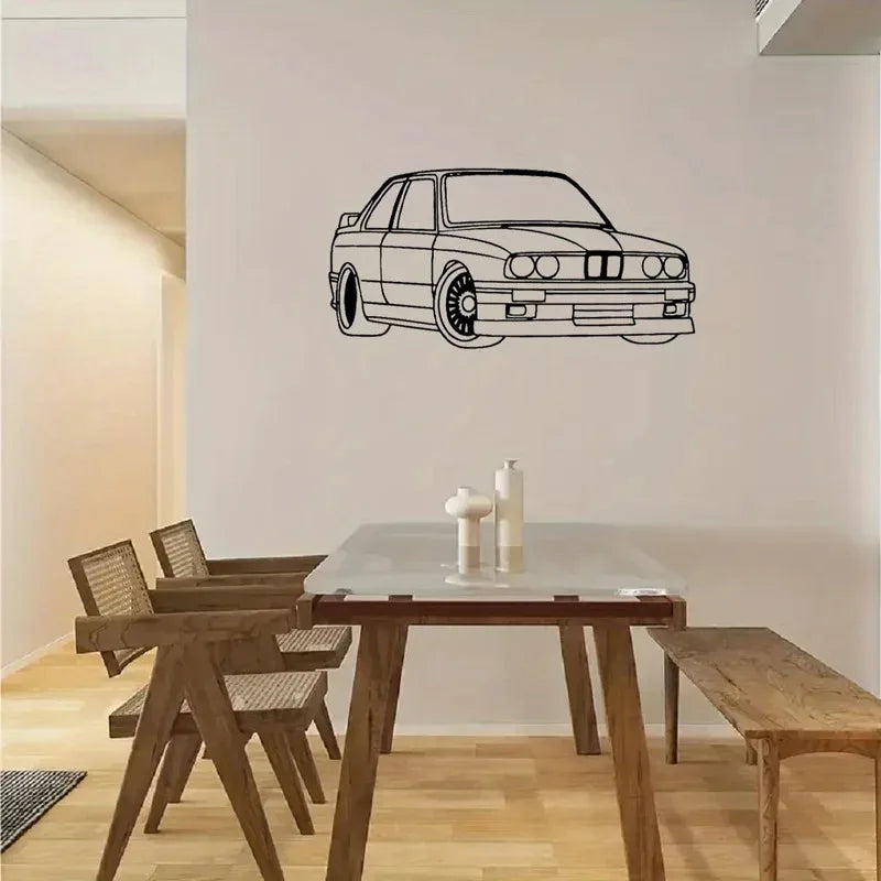 Art Deco BMW Metal Wall Art 