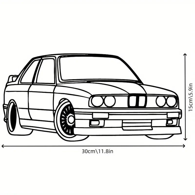 Art Deco BMW Metal Wall Art 