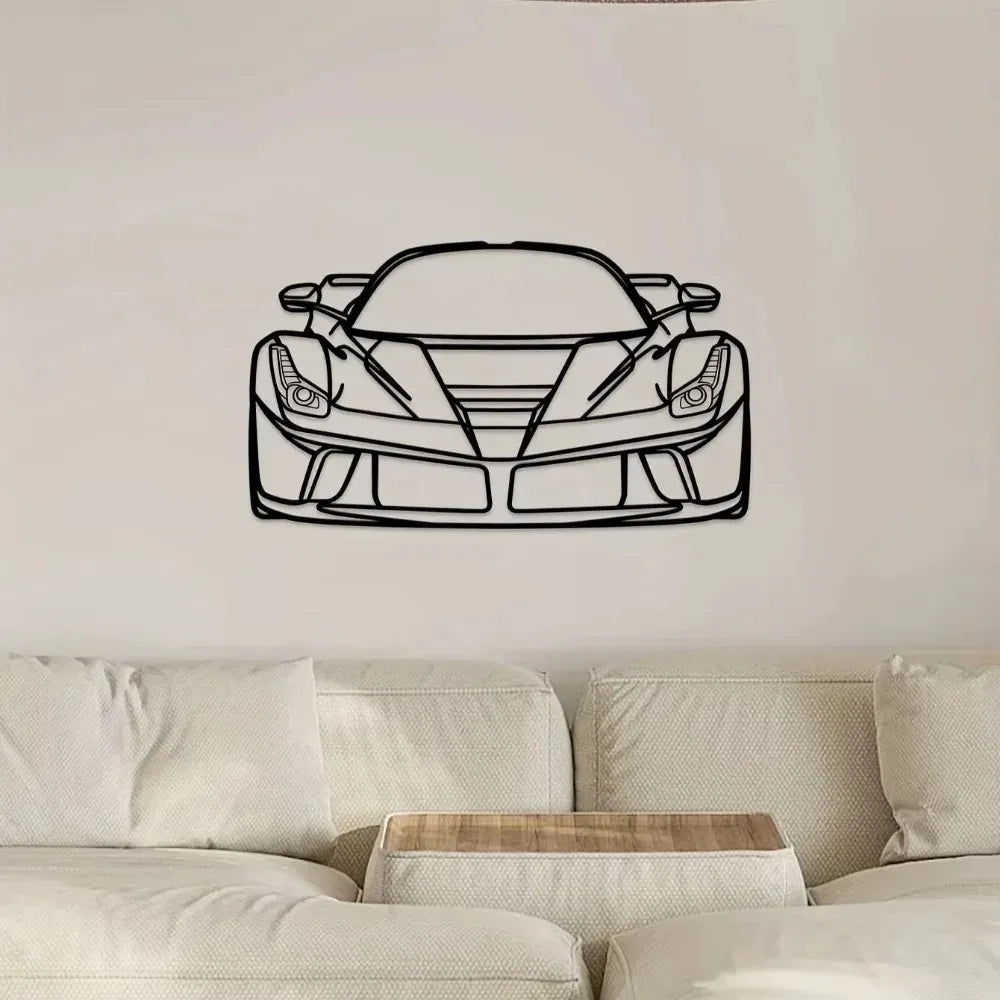 Sports Car Metal Wall Art