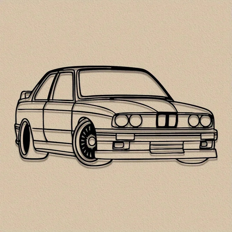 Art Deco BMW Metal Wall Art 