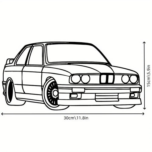 Art Deco BMW Metal Wall Art 