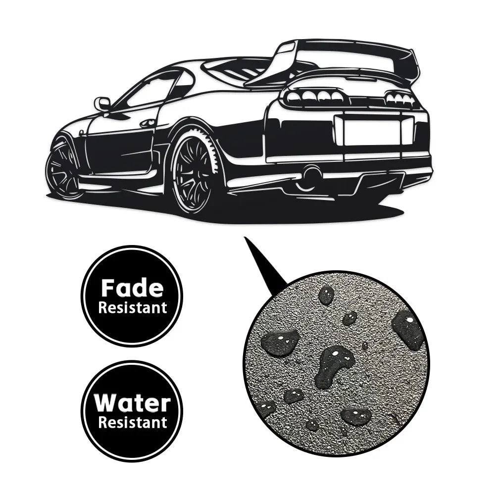 Rear-Quarter Elegant Minimalist Metal Wall Art