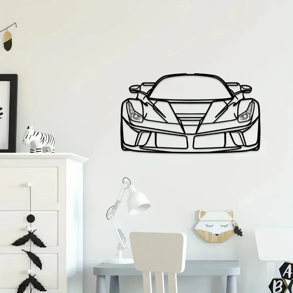 Sports Car Metal Wall Art