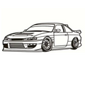 Street Racer Metal Car Wall Art